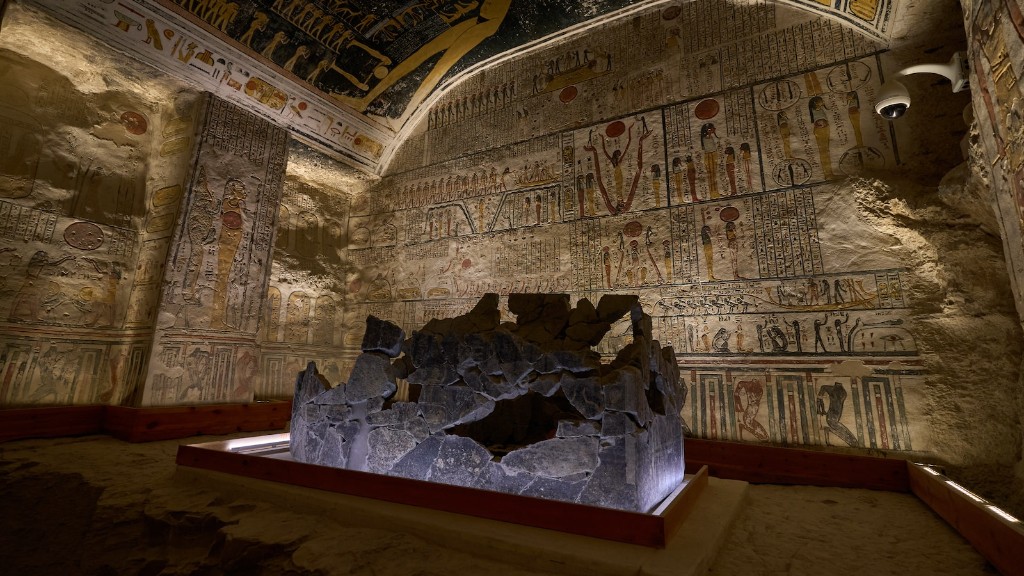 Un diorama del antiguo Egipto
